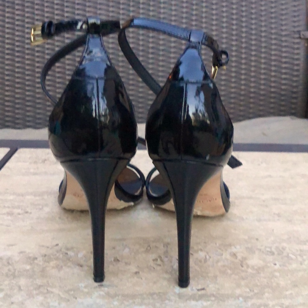 RACHEL ZOE Black Patent Ankle T-Strap Stiletto - Picture 4 of 12